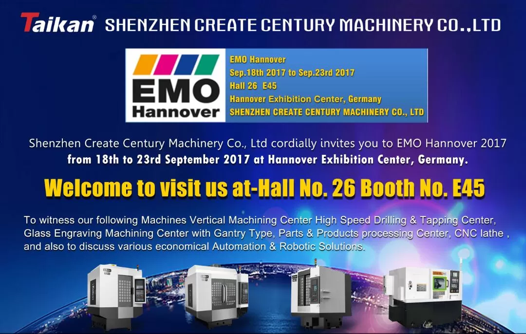 Taikan assistera à la 2017 EMO Hannover à grande échelle