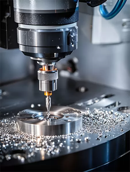 Centre d'usinage CNC en fonctionnement