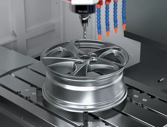 usinage de moyeux de roue